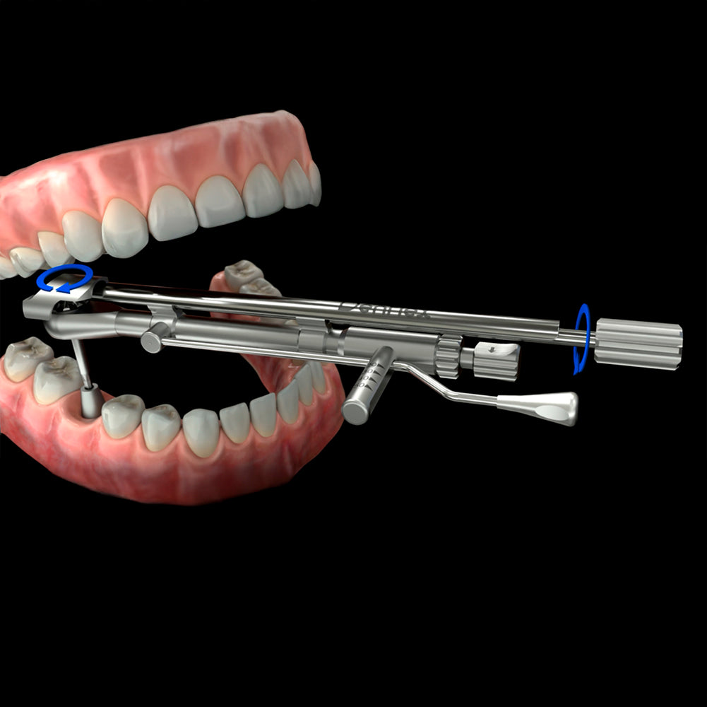 Llave de torque para implantes de doble acción. Con torquímetro.