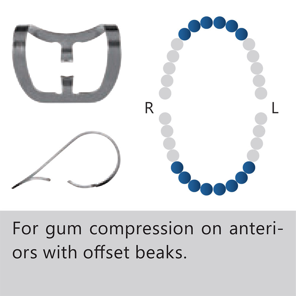 Clamp dental #212 anteriores