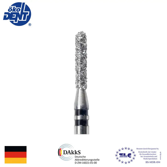 Fresa Corta circonio y metales 6mm de largo, grano extra grueso