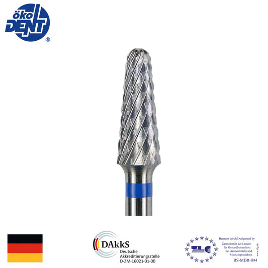 Freson de carburo tungsteno, corte standard, conico, pieza de mano